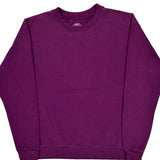 Blank Gildan Sweatshirt - Large Purple Cotton Blend