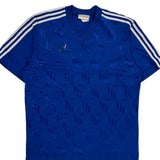 Adidas Football Shirt - Large Blue Polyester