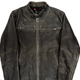 Diesel Leather Jacket - Medium Black Leather