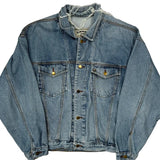 Camel Oversized Denim Jacket - XL Blue Denim