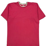 Single Stitch 90S Blank Fruit Of The Loom Layered T-Shirt - Large Red Cotton