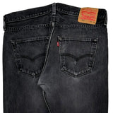501 Levis Jeans - 37W 30L Black Cotton
