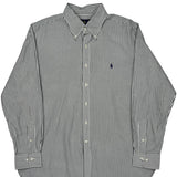 Ralph Lauren Striped Shirt - XL Black & White Cotton