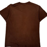Nike T-Shirt - Large Brown Cotton