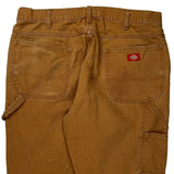 Dickies Carpenter Trousers - 36W 30L Brown Cotton