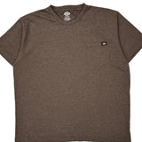Dickies T-Shirt - 2XL Brown Cotton Blend