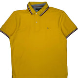 Tommy Hilfiger Polo Shirt - Large Yellow Cotton
