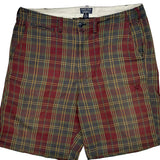 Polo By Ralph Lauren Checked Chino Shorts - 40W 10L Multicoloured Cotton