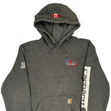Carhartt Hoodie - Large Grey Cotton Blend
