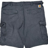 Relaxed Fit Carhartt Cargo Shorts - 38W 11L Gray Cotton