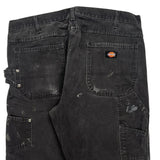 Dickies Double Knee Carpenter Jeans - 38W 30L Black Cotton