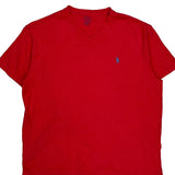 Polo By Ralph Lauren T-Shirt - Large Red Cotton