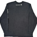Carhartt Spellout Long Sleeve T-Shirt - XL Black Cotton
