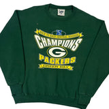 Green Bay Packers Lee Sport Football Sweatshirt - Large Green Cotton