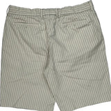 Polo By Ralph Lauren Pinstripe Chino Shorts - 34W 9L Cream Cotton