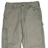 Carhartt Carpenter Trousers - 31W 32L Beige Cotton