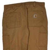 Carhartt Trousers - 34W 30L Brown Cotton Blend