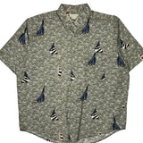 Crossings Short Sleeve Shirt - Large Multicoloured Cotton