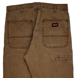 Dickies Carpenter Pants - 32W 30L Brown Cotton