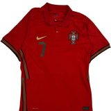 2020-21 #7 Ronaldo Portugal National Team Nike Home Football Shirt - Medium Red Polyester