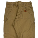 Carhartt Double Knee Carpenter Pants - 33W 30L Khaki Cotton