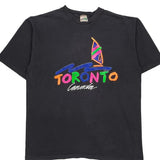 Single Stitch Waves Graphic T-Shirt - Large Multicoloured Cotton