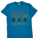 Screen Stars Single Stitch T-Shirt - Small Blue Cotton Blend