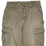 Carhartt Cargo Trousers - 32W 27L Beige Cotton