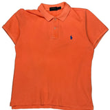 Polo By Ralph Lauren Polo Shirt - Large Orange Cotton