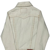 Age 8 True Religion Contrast Stitch Denim Jacket - Small White Cotton