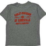 Youth Harley Davidson Graphic T-Shirt - Small Gray Cotton Blend
