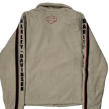 Motorcycle Harley Davidson Fleece Jacket - XL Cream Polyester
