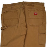 Dickies Carpenter Trousers - 38W 30L Brown Cotton
