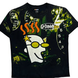 Godaddy Nascar Aop T-Shirt - Large Black Cotton