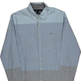 Tommy Hilfiger Checked Shirt - Large Blue Cotton