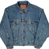 Levis Blanket Lined Denim Jacket - Small Blue Denim
