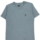 Carhartt T-Shirt - Small Blue Cotton