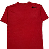 Quiksilver Graphic T-Shirt - Large Red Cotton Blend