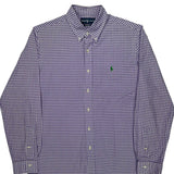 Ralph Lauren Checked Shirt - Medium Purple Cotton