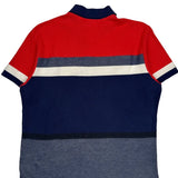 Lacoste Striped Polo Shirt - Large White Cotton
