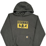 Bell'S Logo Carhartt Hoodie - Large Grey Cotton Blend