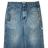 Southpole Graphic Jeans - 35W 28L Blue Denim