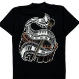 Sword And Shield Design Shaka Wear Graphic T-Shirt - Large Black Cotton