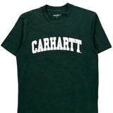 Carhartt Spellout T-Shirt - Small Green Cotton