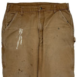 Carhartt Double Knee Carpenter Pants - 36W 30L Brown Cotton