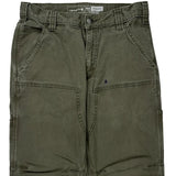 Carhartt Double Knee Carpenter Pants - 29W 29L Green Cotton