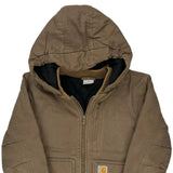 Age 7-8 Carhartt Jacket - Small Brown Cotton