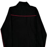 Nike Striped Track Jacket - Medium Red Polyester