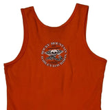 Rocky Mountain Harley Davidson Graphic Tank Top - Large Orange Cotton
