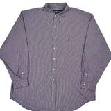 Ralph Lauren Checked Shirt - 2XL Purple Cotton